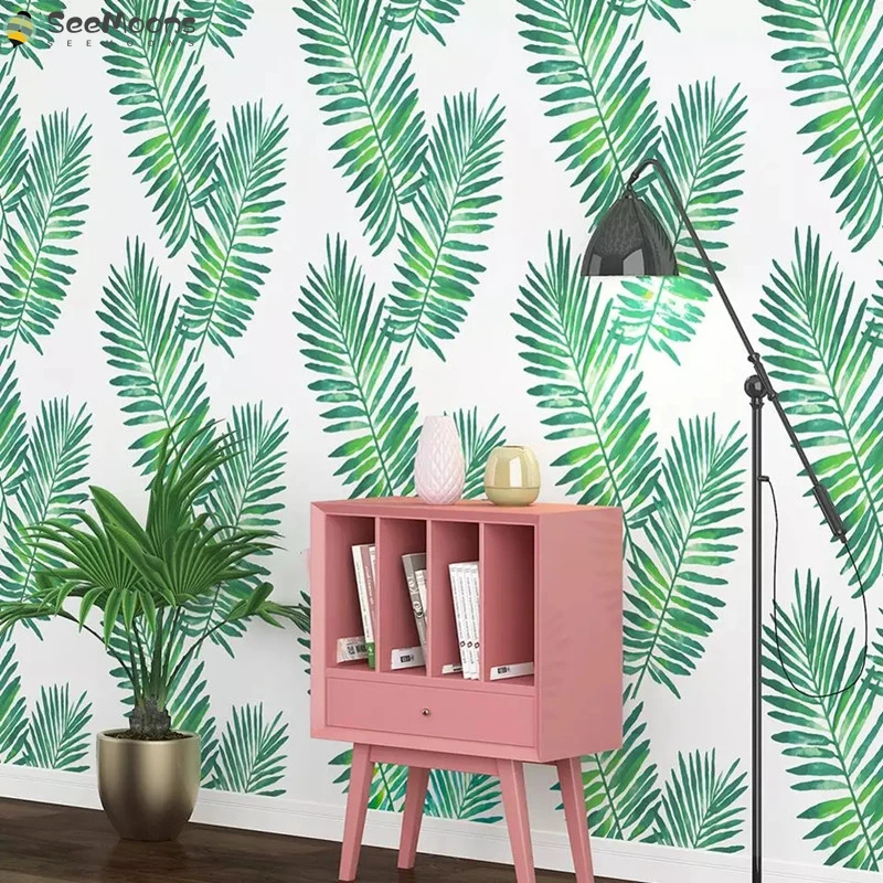 

3D Tropical Leaves Wallpaper Mural Kidroom Living Room Bedroom Modern Home Decor For Walls Vinyl Self Adhesive Contact Paper