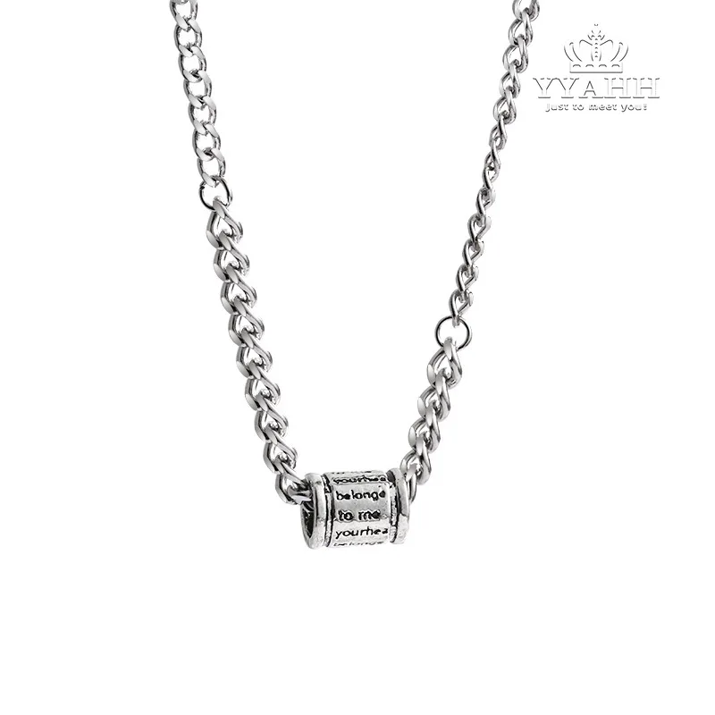 

New Instagram Hip Hop Fashion Geometric Circle Necklace for Women, Web Celebrity Vintage Style Sweater Chain Trend