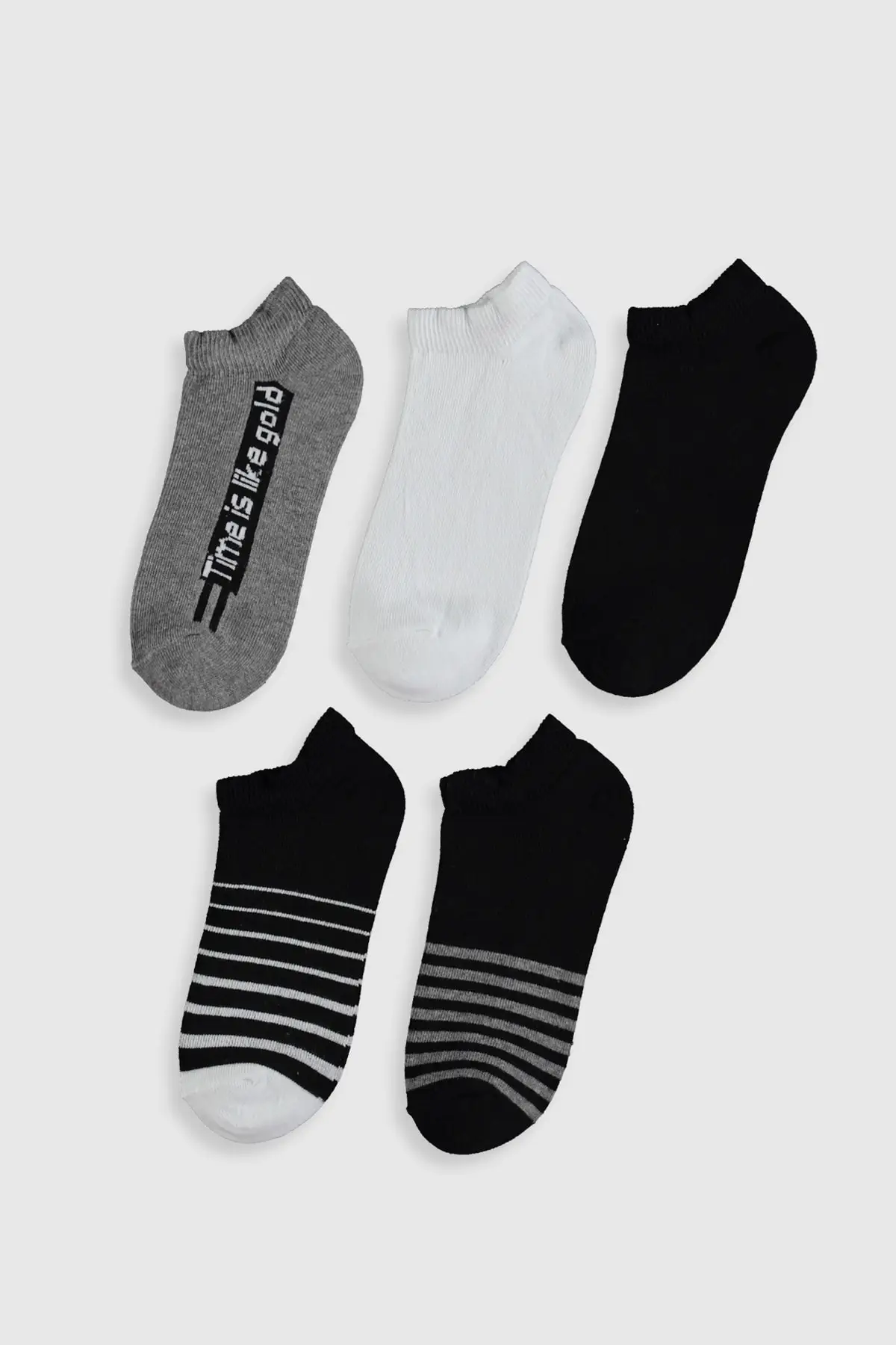 

Male Children Mixed Color pl K00 Socks Cotton Booties socks Gray 5'li