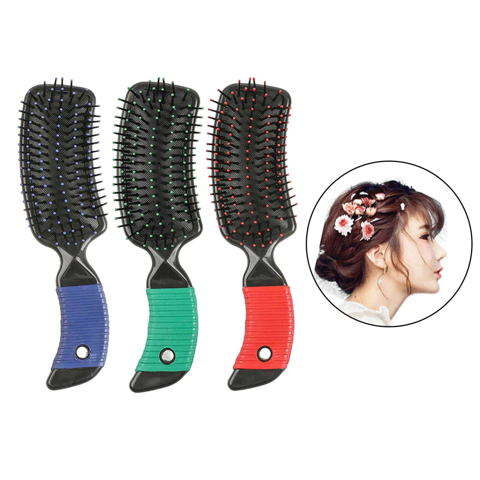 

Portable Hair Scalp Air Massage Comb Straight Curly Detangler Hair Brush Pro Salon Hair Care Styling Tool Hair Massage Comb