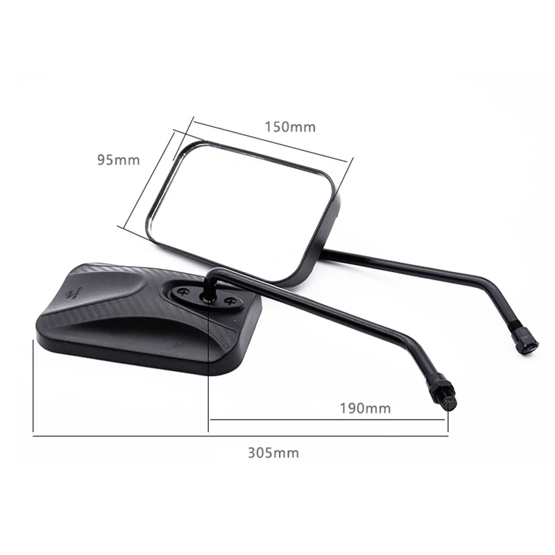 Зеркало заднего вида мотоциклетное 10 мм с отражателем | Автомобили и мотоциклы