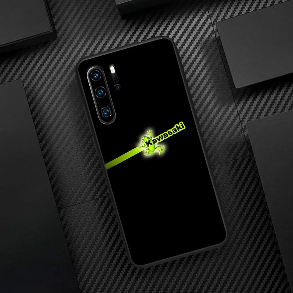 

Japan Brand Kawasaki Phone Case For Huawei P Mate 10 20 30 40 Pro Lite Smart 2019 2021 black Funda Tpu Cell Luxury Coque Pretty