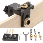 Деревообрабатывающий карман отверстие джиг с 815 мм, буровое долото из высокопрочной стали, 3 в 1 регулируемое устройство Doweling для бурения руководство локатор тонкий пояс, который крепится на инструмент