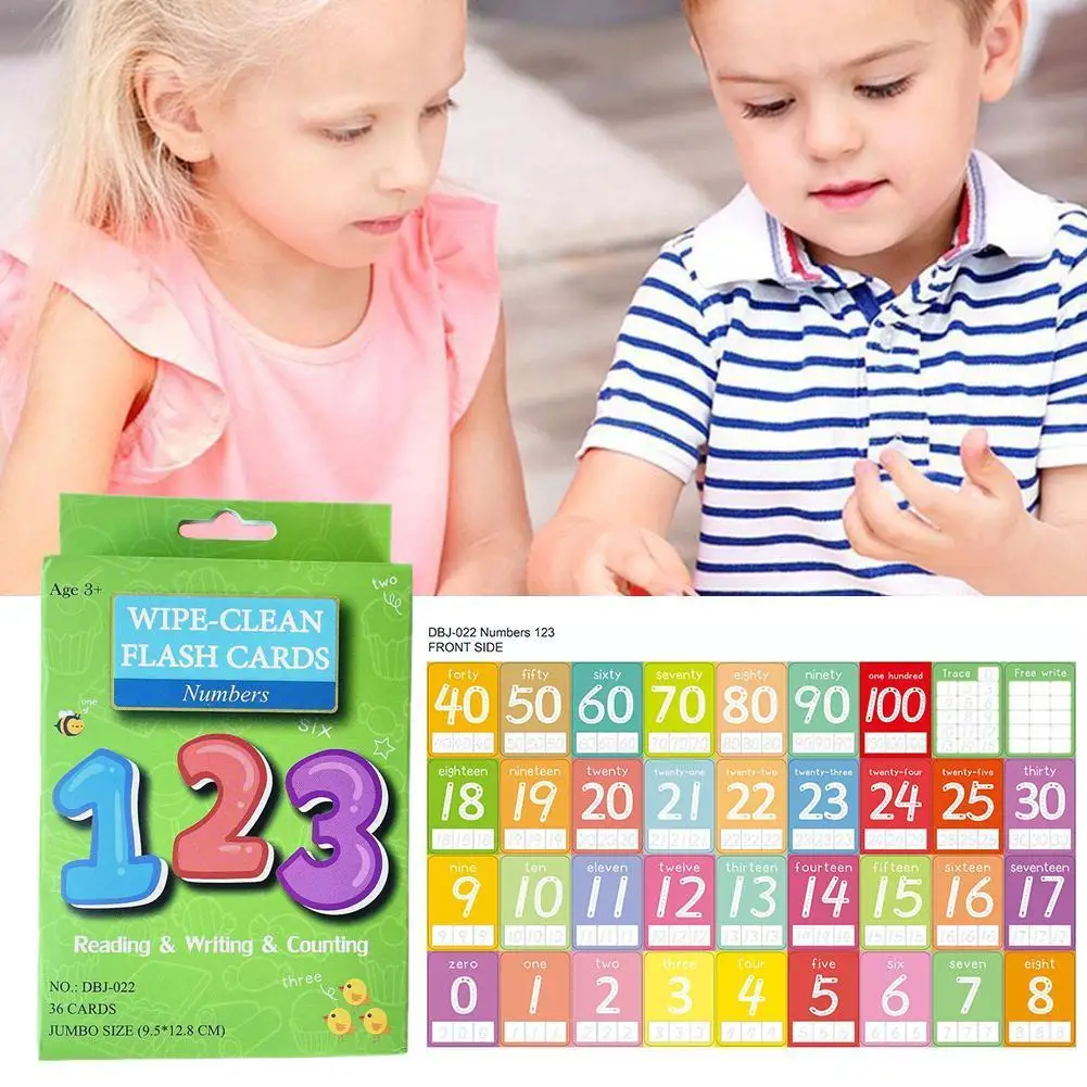 

Children's Cognitive Flash Card Rewritable Learning Card Teaching Aid Family Interactive Toy Early Learning Aids Memory Game