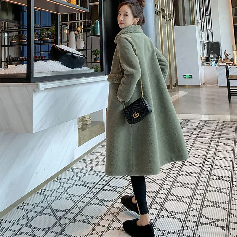 

Winter Faux Mink Fur Coat Women Short Jackets Female Thick Warm Korean Fashion Casual Outerwear Clothing Ladies Pink Parkas 2020