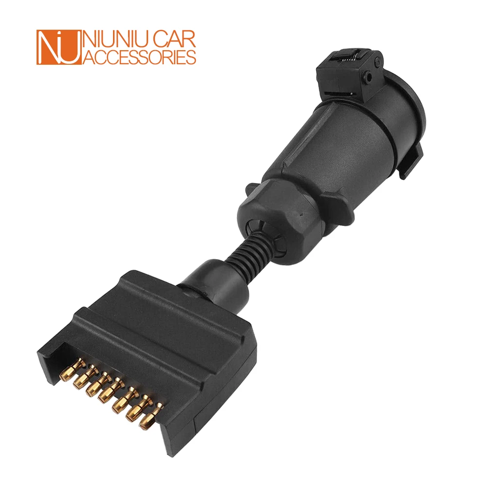 12 В адаптер для автомобильного прицепа 7-контактный плоский штекер на большой