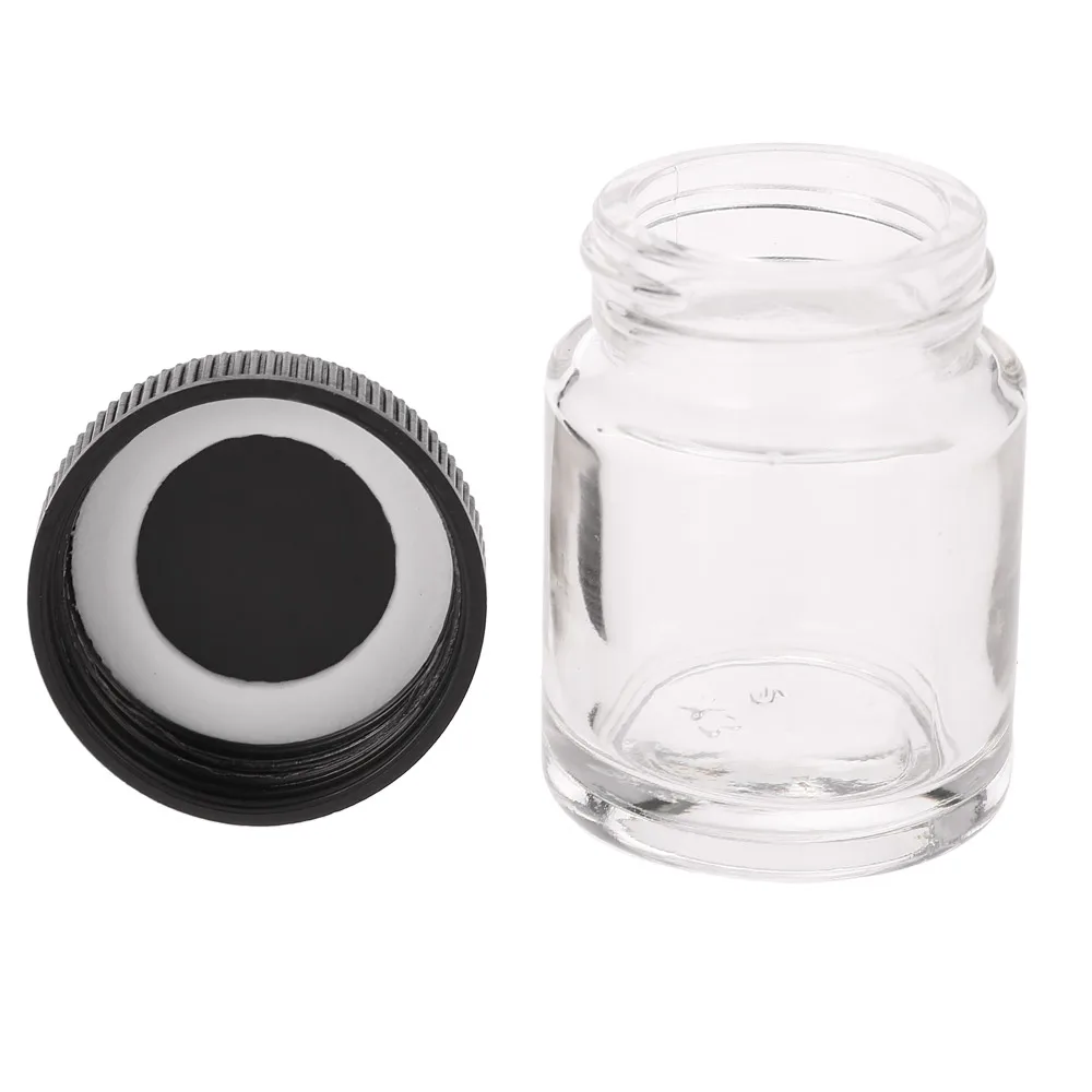 

10PCS 3/4oz 22cc Glass Airbrush Bottles Air Brush Painting Jars Makeup Model Tattoo Spray Gun Tool Accessories Paint Container