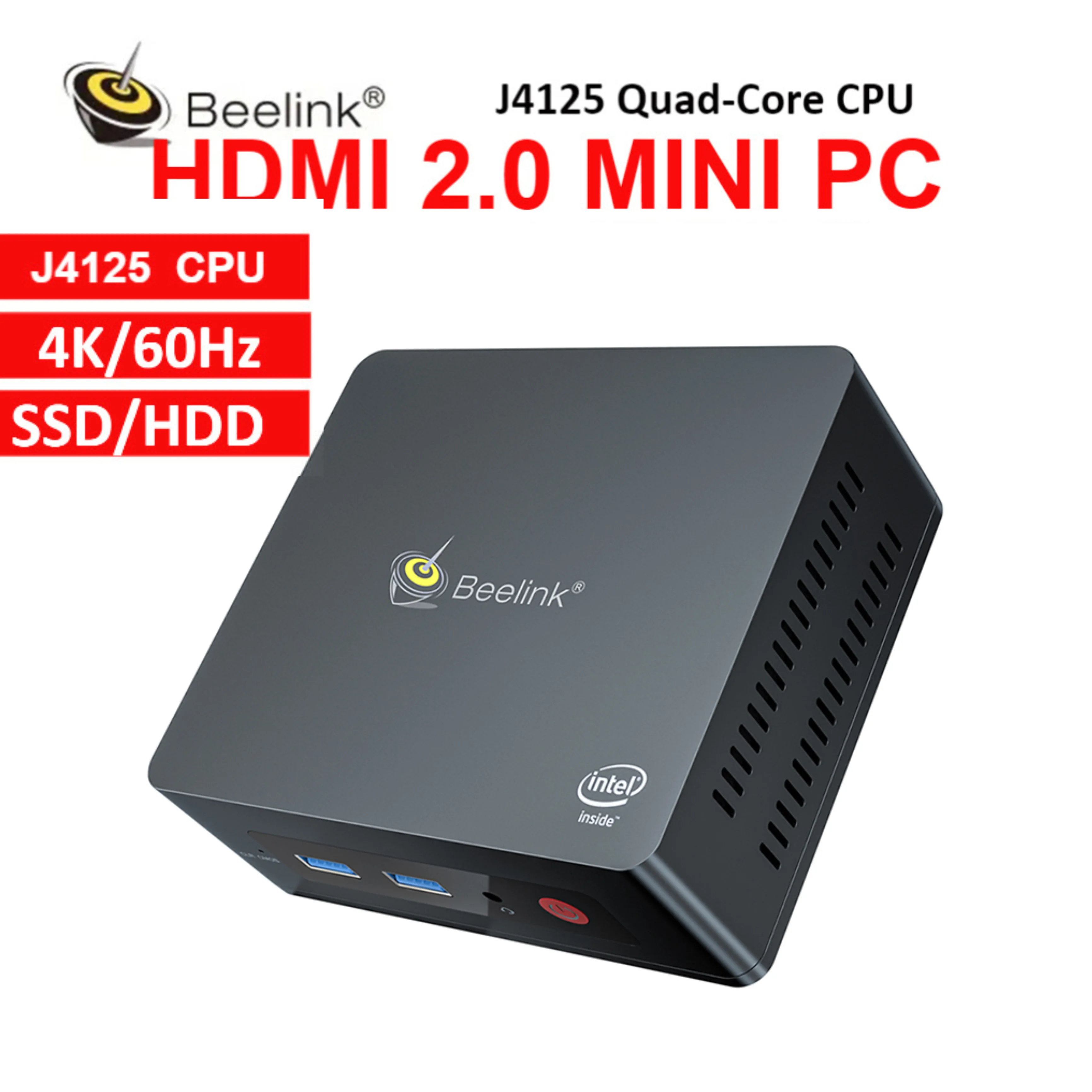

Новый мини-ПК Beelink GK35 Windows 10 Intel Gemini Lake J3455 8 ГБ ОЗУ 128 Гб SSD 2,4G 5,8G WiFi BT4.0 4K WIN10 компьютер PK GK3V