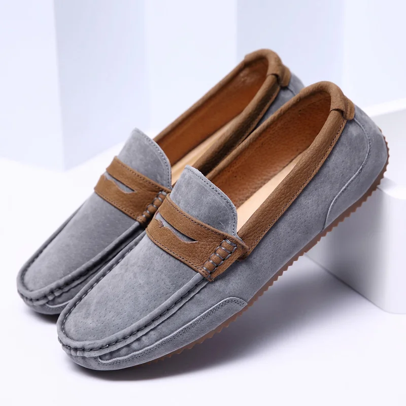 

Shoes Men Loafers Moccasin Men Soft Flats Breathable Casual Boat Male Driving Designer Shoes PU Leather Men Walking Footwear
