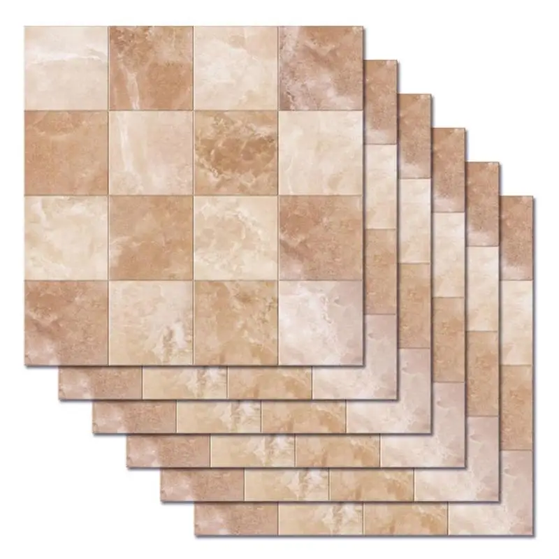 6 шт., водостойкие мозаичные наклейки для кухни, настенные наклейки для ванной комнаты, клеящиеся украшения, красивые материалы для рисования, ПВХ обои