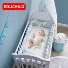 Educhild, 4 м, детская кровать, бампер, 3 оплетки, детской кроватки, забор с узлом, многофункциональное украшение детской комнаты