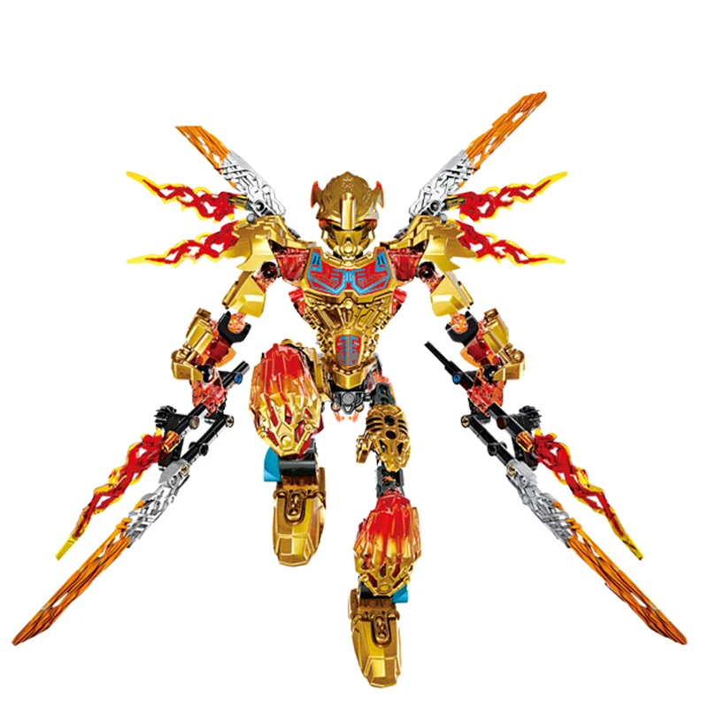 BIONICLE Tahu Ikir фигурки героев строительные блоки игрушки для детей рождественский