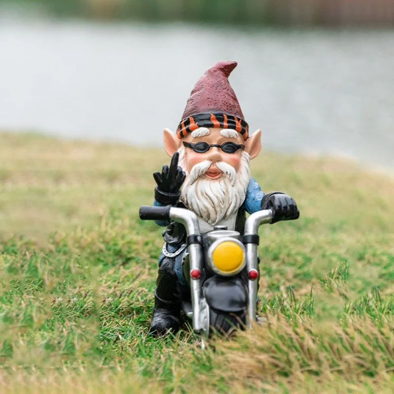 

Sculpture Garden Gnome Statue Outdoor Decoration Garden Decoration Garden Rider Fun Garden Decoration