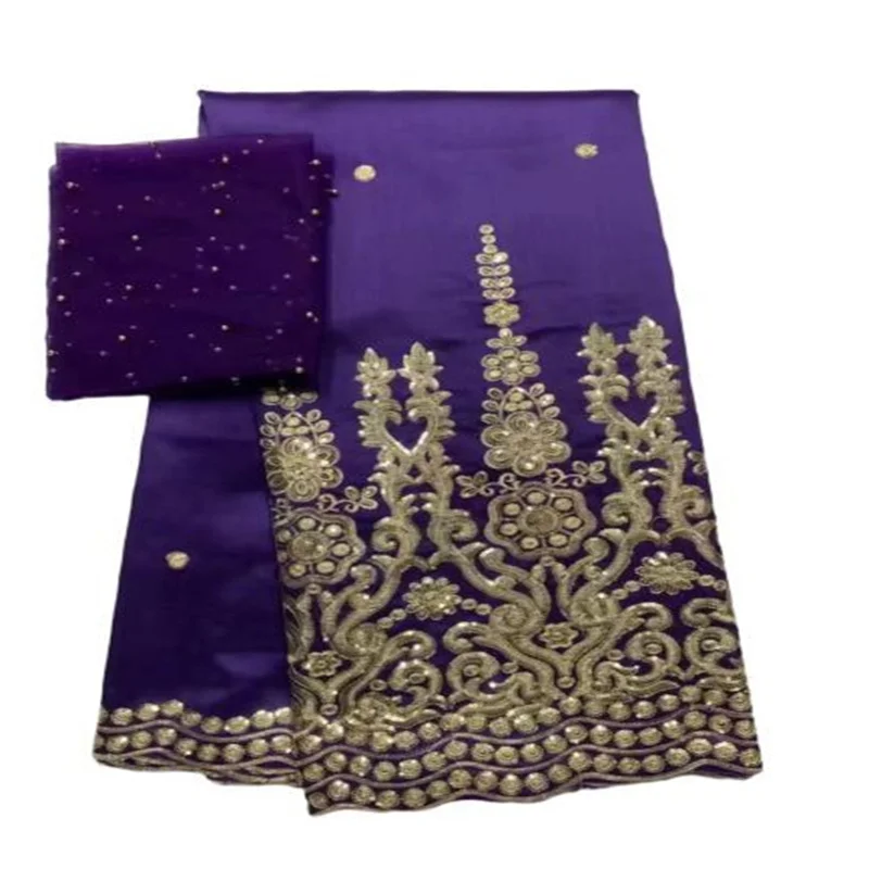 Популярная африканская кружевная ткань 5 + 2 ярда George высококачественные