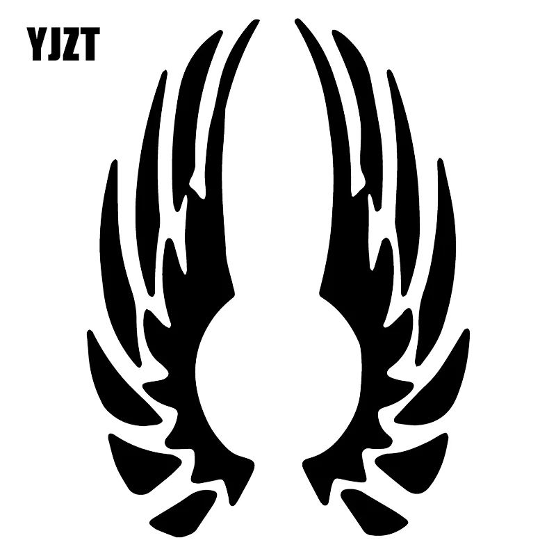 

YJZT, 12x16,3 см, виниловые декоративные наклейки с рисунком в виде крыльев
