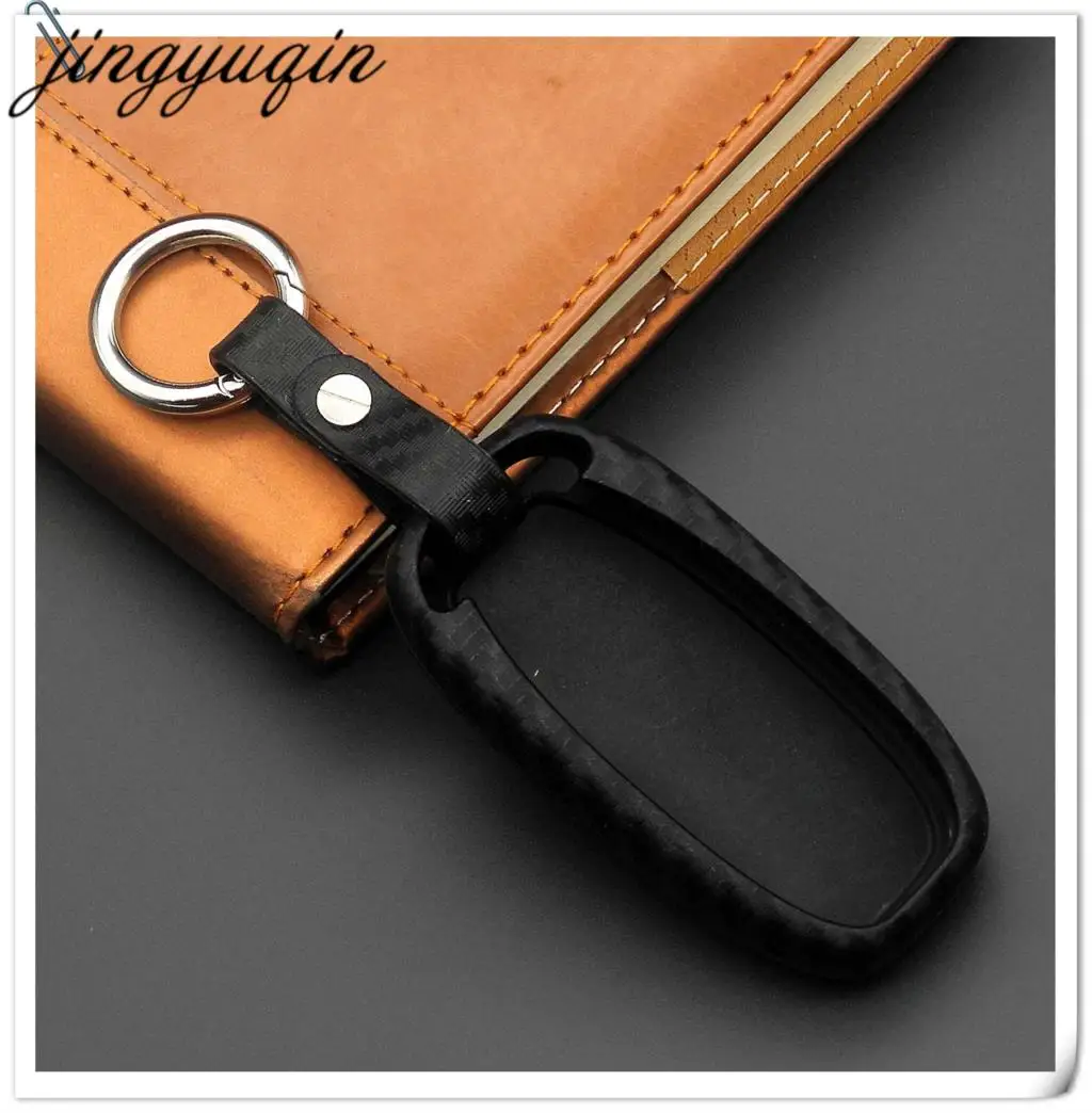 3 кнопки углеродные силиконовые чехлы для ключей автомобильный Стильный чехол Audi