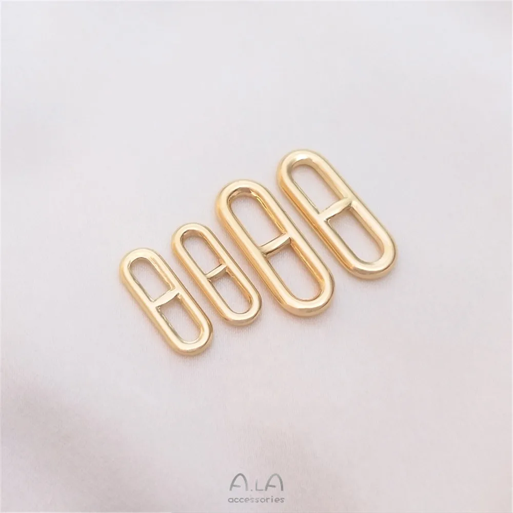 

Made in China 14K Gold Filled Figure 8 Japanese button bracelet necklace chain connector earrings pendant accessories