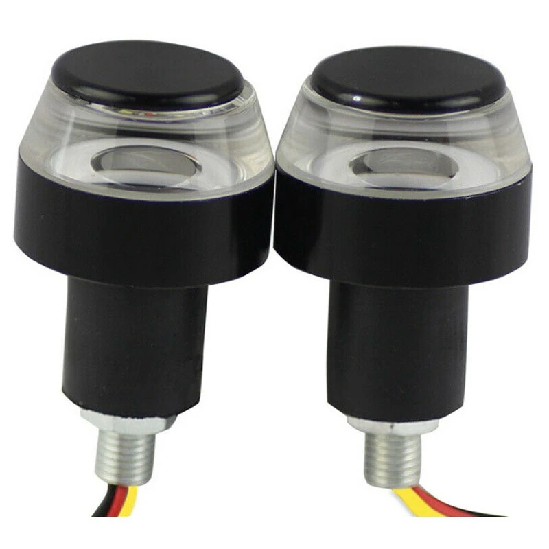 

2X указатель поворота для мотоцикла, желто-белый индикатор поворота для мотоцикла Фонарь с ручкой