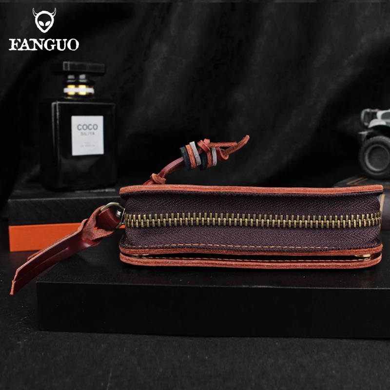 Брелок из натуральной кожи бумажник ключница чехол для ключей оригинальный