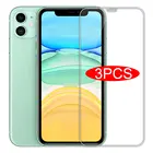 Закаленное стекло с полным покрытием для iPhone 12 Mini X Xs Xr 11 Pro Max 7 8 6 6s Plus 5 5S SE, Защитная пленка для экрана, 3 шт.