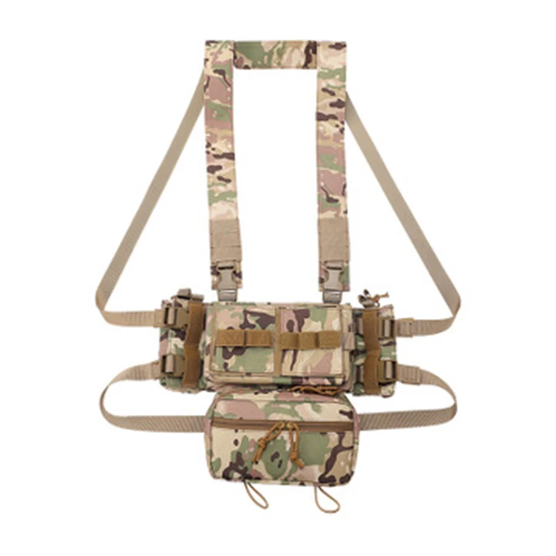 

MK3 outdoor tactical belly bag multifunctional sports chest hanging quick drying waterproof nylon camouflage vest for military f