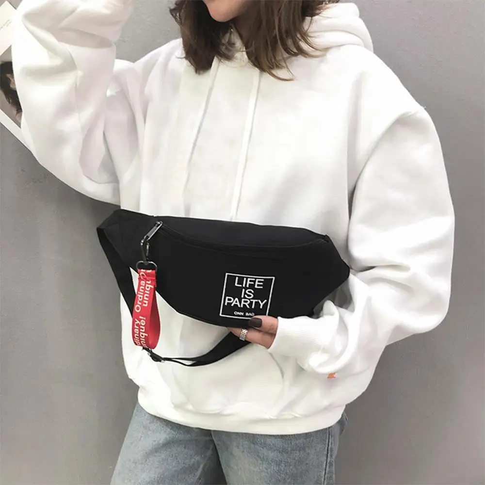 2019 поясная сумка для мужчин и женщин Мужская холщовая сумка-мессенджер через