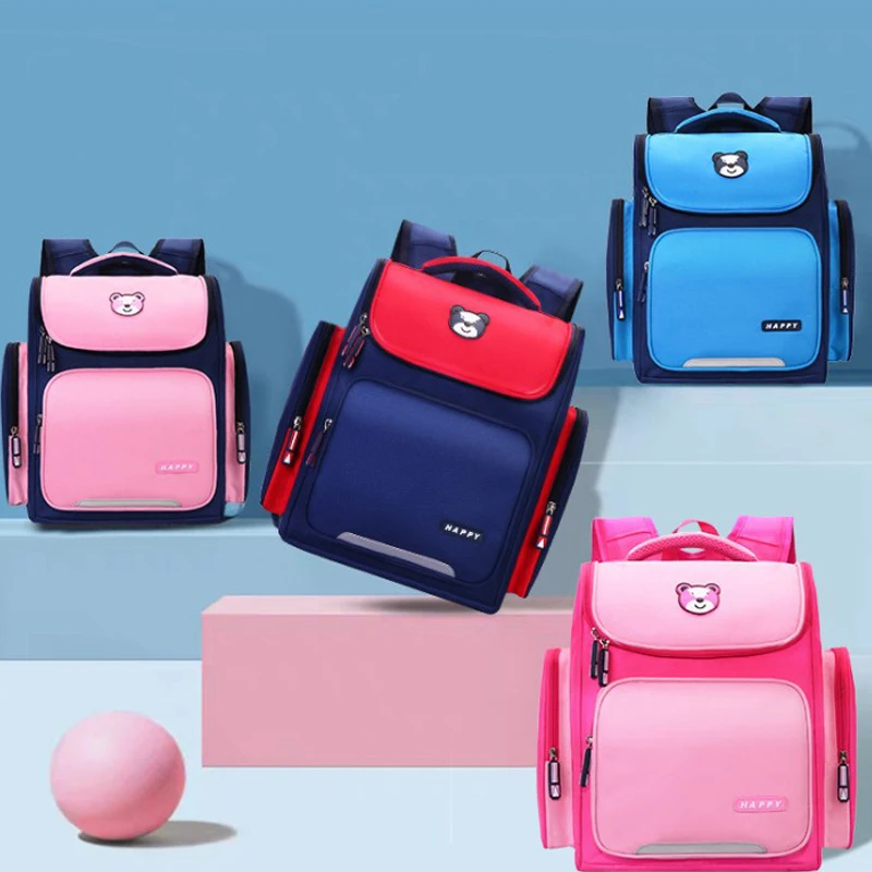 

Новые модные водонепроницаемые школьные сумки для мальчиков и девочек, ортопедические школьные рюкзаки для начальной школы, школьные сумк...