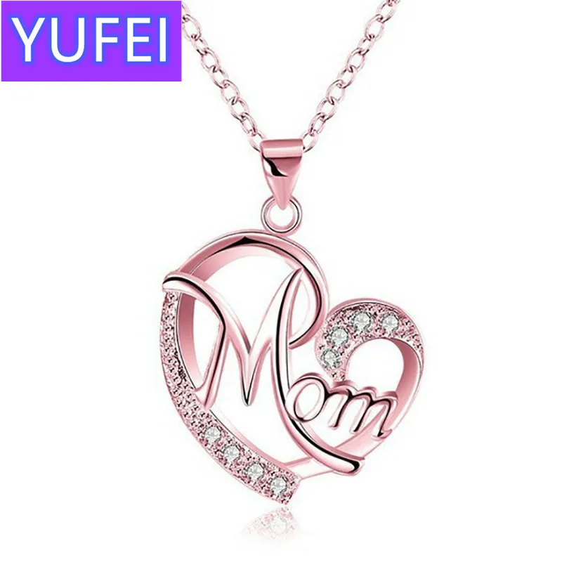 

Mother's Day Necklace Fashion Mom Letter Love Necklace Charms Pendant Necklace The Best Gift For Mother