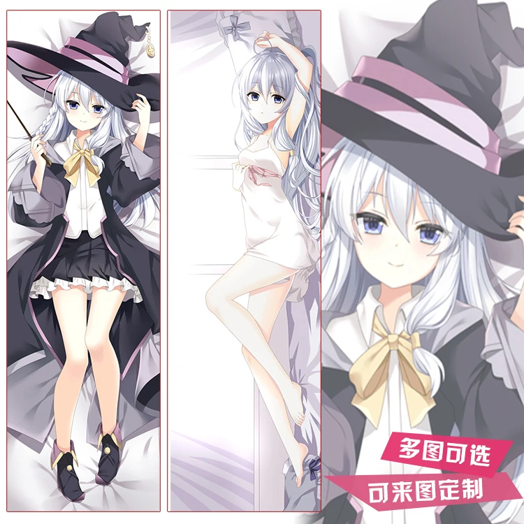 

Anime Wandering Witch: The Journeyof Elaina Dakimakura Hugging Body Pillow Case Cover Pillow Cushion Cover Otaku Bedding New YY