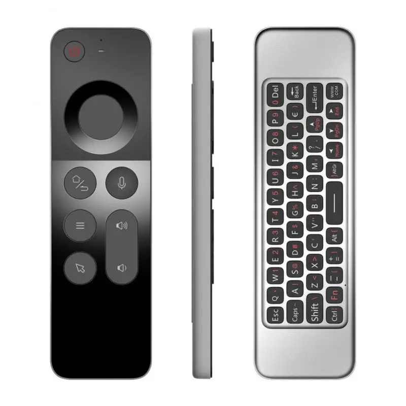 

W3 2.4G Wireless Voice Air Mouse Remote Controller Mini Keyboard For Android TV BOX / Windows / Mac OS / Linux Gyroscope Remote