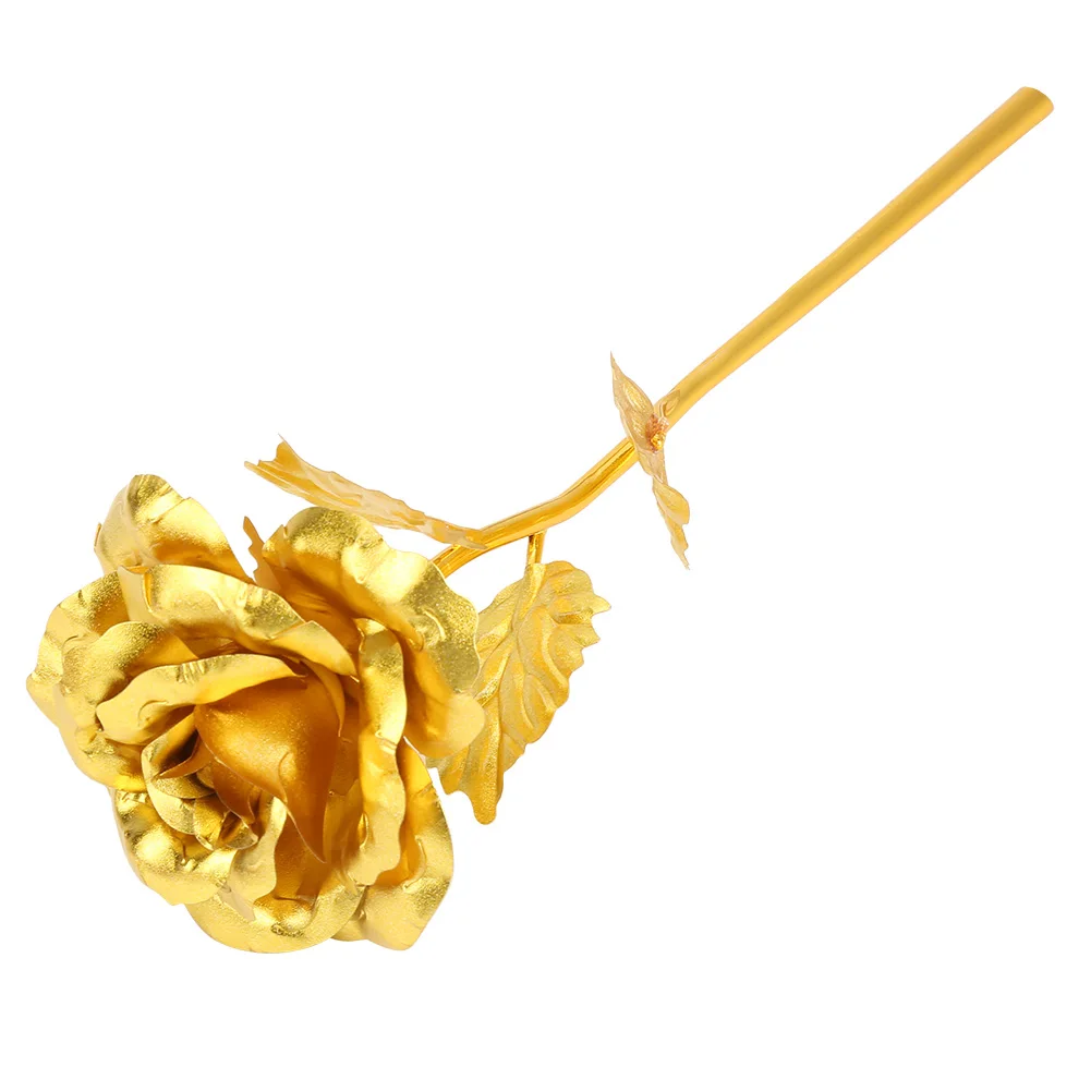 Коллекционный цветок из желтой золотой фольги 24 К уникальный подарок для девочек