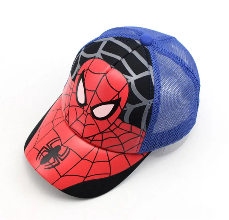 18 39 цветов, шапки для маленьких мальчиков и девочек, SPIDER-MAN хлопковая детская бейсбольная кепка с вышитыми героями мультфильмов, Кепка в стиле хип-хоп для мальчиков и девочек, бейсболка - Цвет: 18