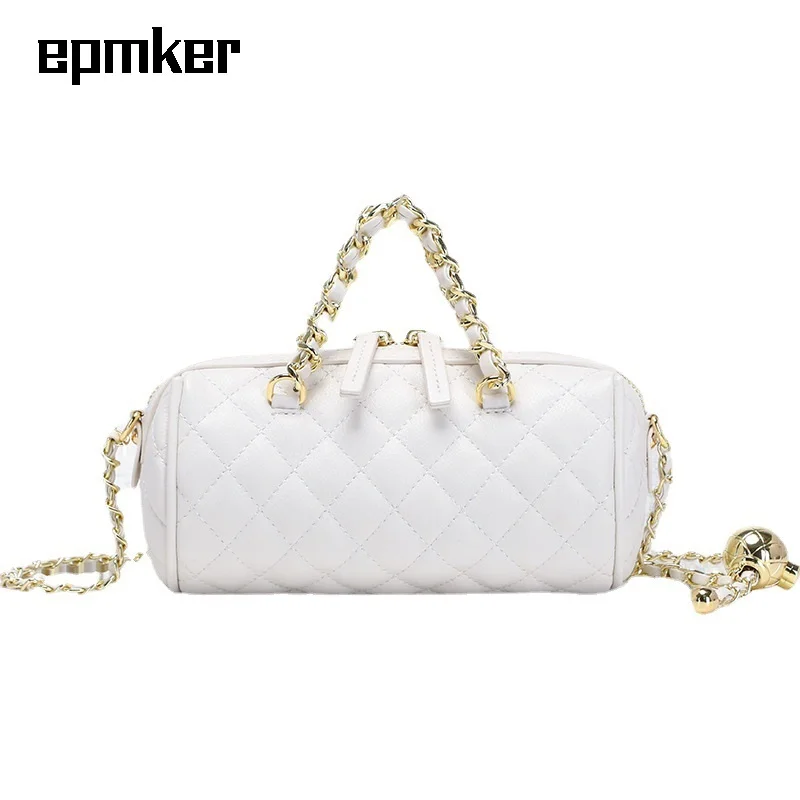 

EPMKER Luxury Brand Bags Designer Handbags Circular Bag Chains Shoulder Bags Large Clutch Bag Cute Side Bags Crossbody Bags