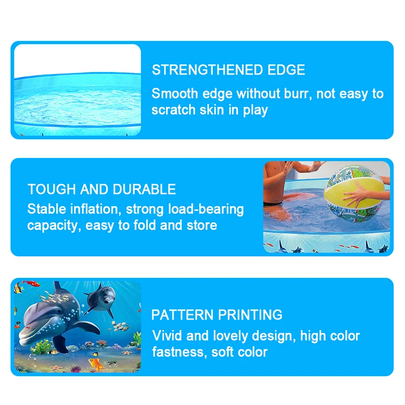 

Swimming Pool for Kids Toddler Baby Pool Garden Home Printed Swimming Pools AUG889