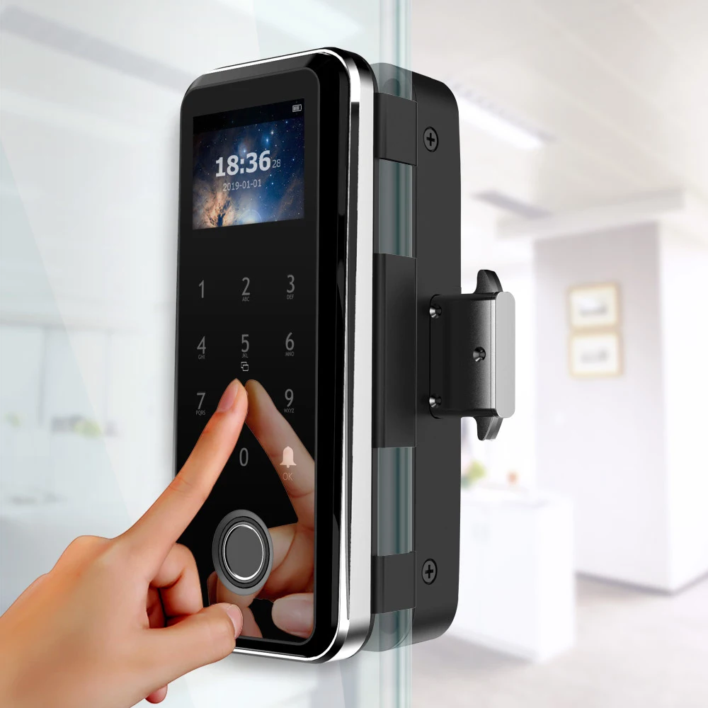 Дверной смарт замок без ключа биометрический Электрический с отпечатком пальца