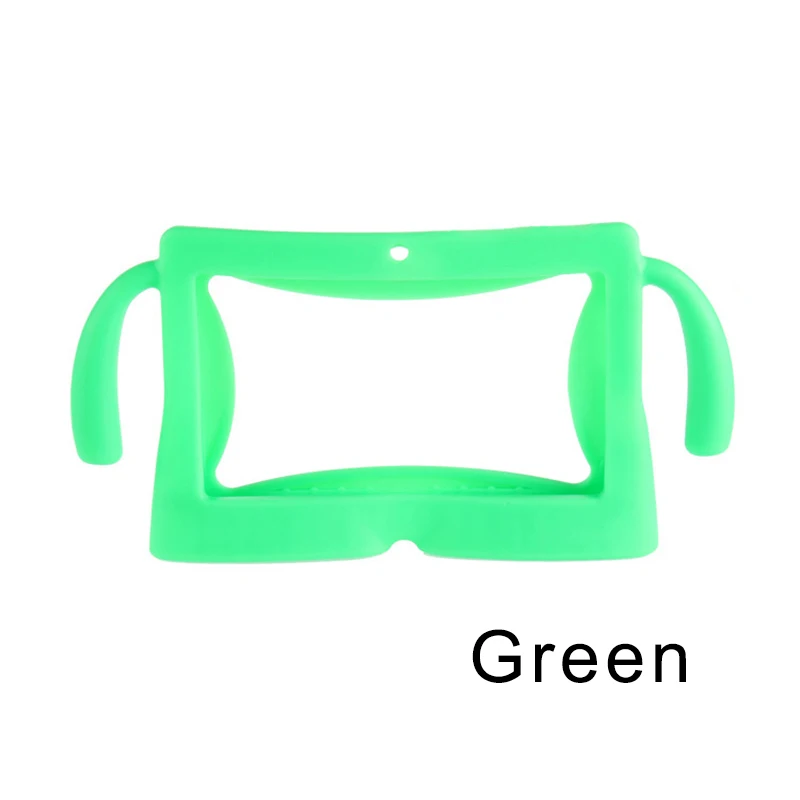 Green Мягкий силиконовый чехол для планшета, ударопрочный протектор, мультяшный стиль, ", защита от пыли, чехол для планшета Android Q88 - Цвет: Green