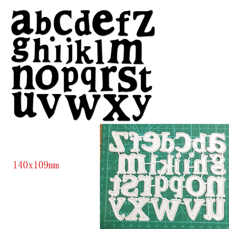 Ремесло умирает металлический Трафаретный вырубной штамп алфавит буквы цифры 2021