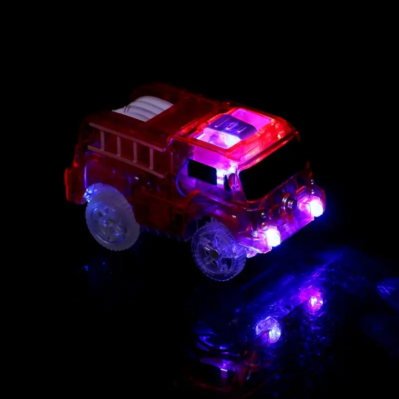 Электронный автомобильный трек-игрушки 5 светодиодный мигающий свет для