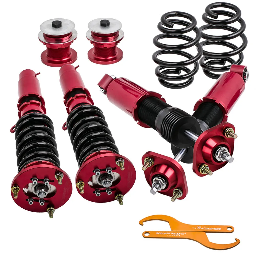 Coiloверы Coilover для BMW E46 3 серии 320i 323i 325i 328i 330i M3 Shock 1992 1999 регулируемая высота красная