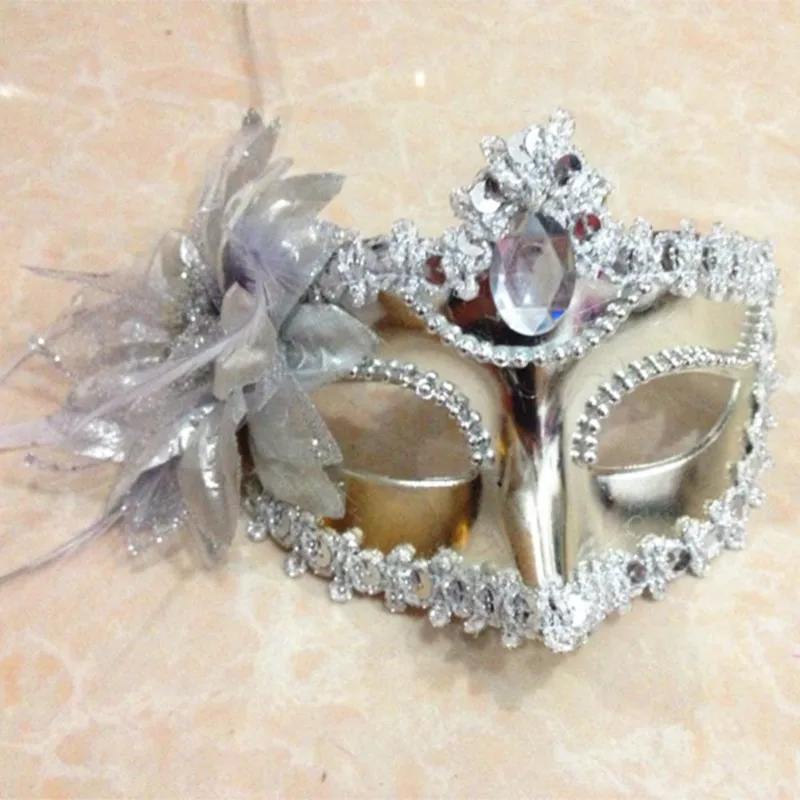 Сексуальное женское платье с большим цветком и маска для глаз Венеции на