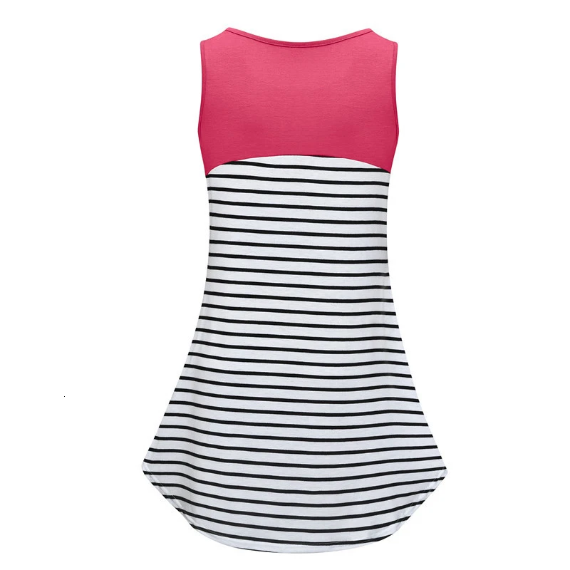 ENXI Sleeveless Maternity Clothes Dresses Pregnancy For Pregnant Women Nursing Dress Breastfeeding |