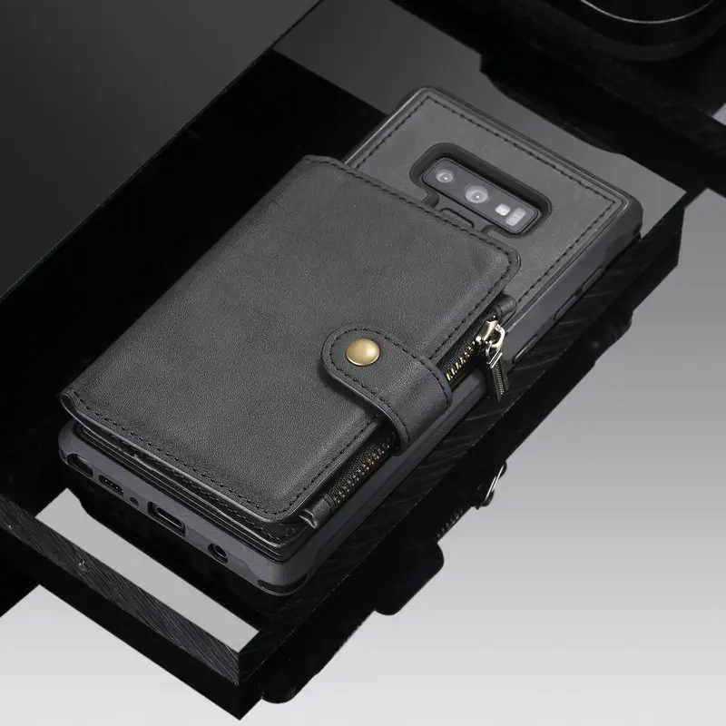 

Zipper Wallet Case for Coque Samsung Note 20 Ultra Flip Cover Note 8 9 Note9 Cover Shell for Samsung Galaxy Note 10 Plus 5G Case