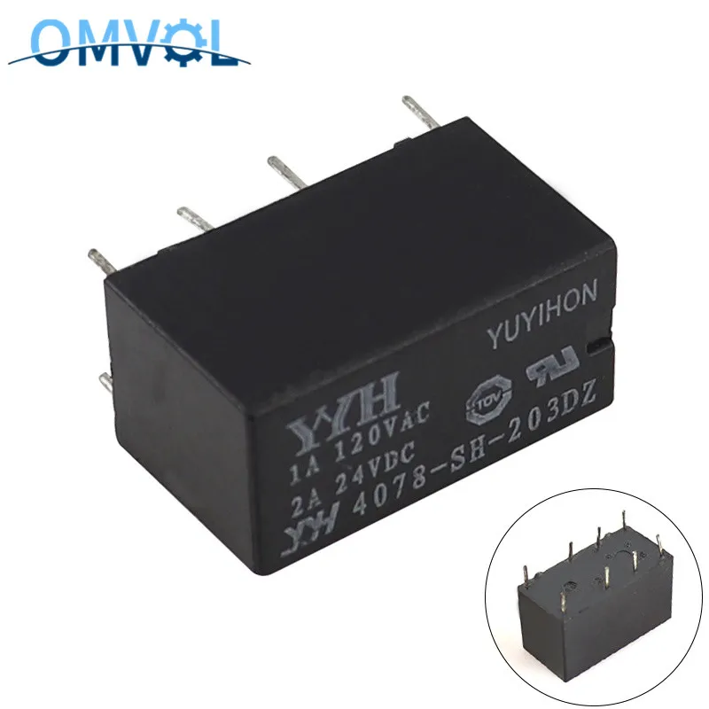Dpdt pcb реле 3V 5V 9V 12V 24V 8 контактов реле