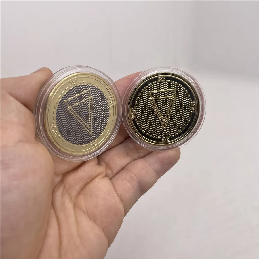 

CO35 Digital Money Coin Gold Plated Crypto Coin Cryptocurrency Collectible For Great Gift Geometry