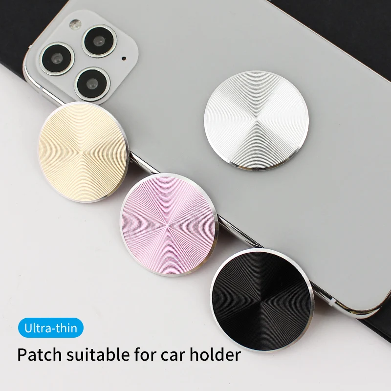 

Fashion Metal Plate Magnetic disk for Car Phone Holder Accessories Stand Matte Stainless Iron Sheet For Magnet Phone Support