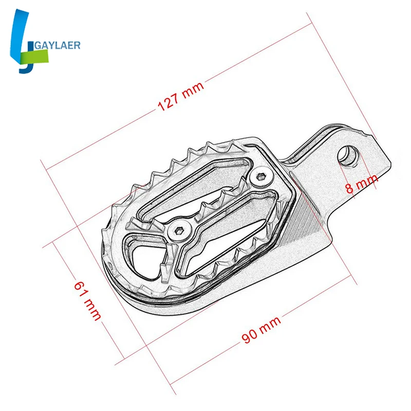 

CNC Dirt Bike Foot Peg Rest Pedal Footpeg for Honda CRF230F CRF230 F 2005-2015 CRF230L CRF230 L 2003-2009