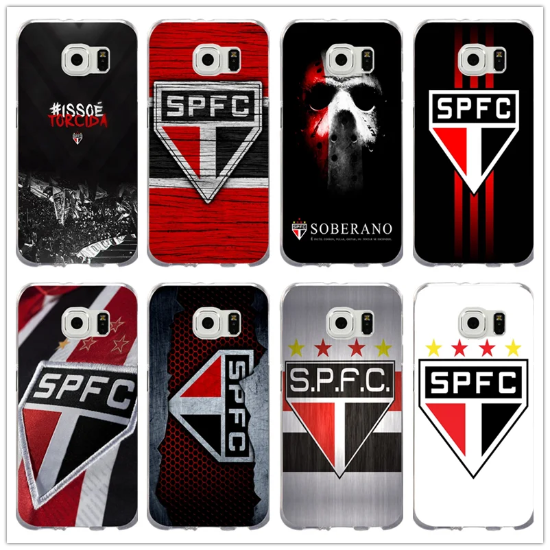 Мягкий чехол для мобильного телефона из ТПУ с логотипом Sao Paulo Fc Spfc samsung Galaxy Note 2 3 4 5