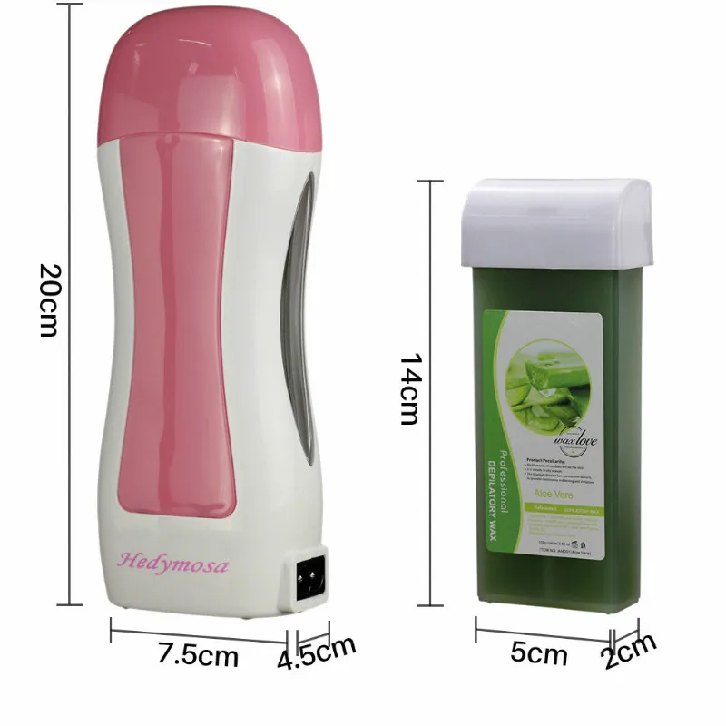 

110V/220-240V Epilator Heater Set Hair Removal Machine Wax-Melt Facial Eyebrow Epilator Shaving Painless 100G Depilatory Strips