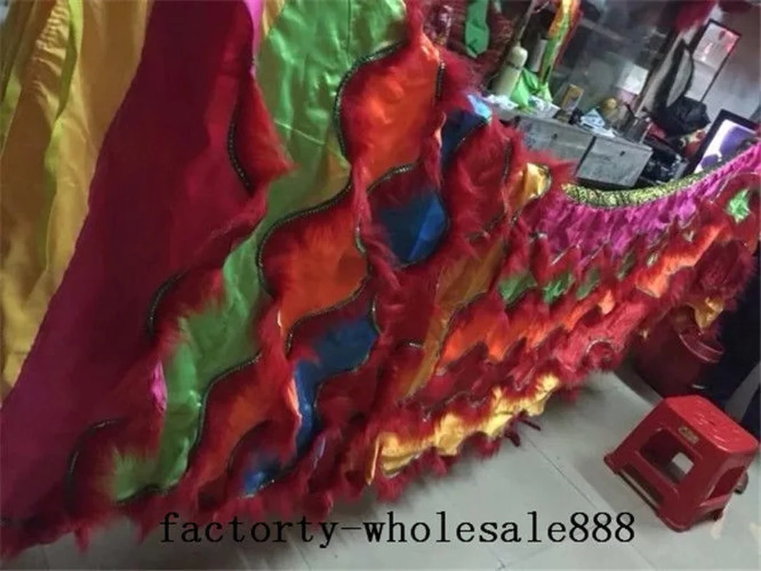 2020 костюм талисмана для танца льва Китайская народная шерсть Южная (просто плащ)