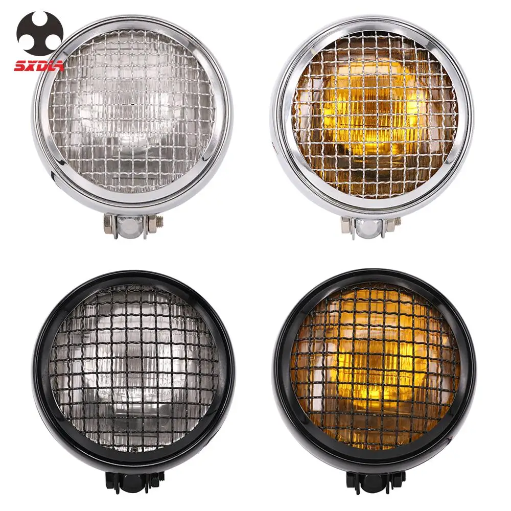 

Универсальные фары для мотоцикла, фары для головного света в сборе, фары для Harley Bobber Chopper Cafe Racer Custom